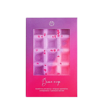 Бомбочка для ванны вафля, дикая ягода / MiPASSiON 140 гр