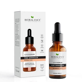 BIOBALANCE Сыворотка для лица для сужения пор с олеаноловой кислотой / SUPER SERUM PORE DOWNSIZER OLEANOLIC ACID 30 мл, фото 2