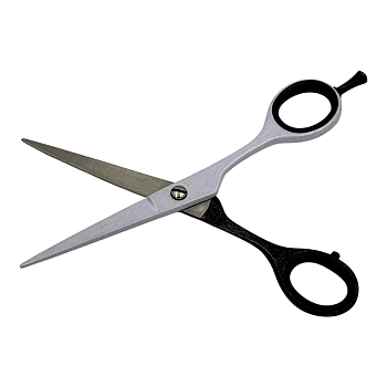 IWOU PROFESSIONAL Ножницы парикмахерские прямые 5,5 бело-черные /The CREATOR enterprises, фото 3