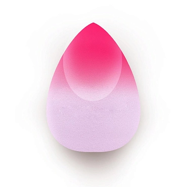 SOLOMEYA Спонж косметический для макияжа меняющий цвет, фиолетовый-розовый / Color Changing blending sponge Purple-pink