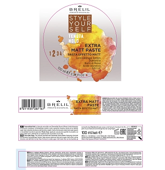 BRELIL PROFESSIONAL Паста с матовым эффектом / Style Your Self 100 мл, фото 2