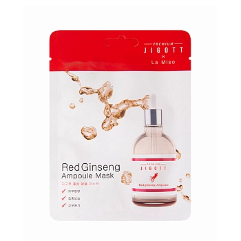Маска ампульная с красным женьшенем / Premium Jigott&La Miso 27 мл