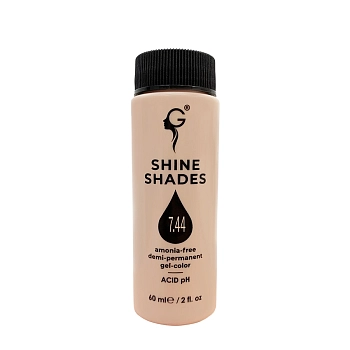 GERA Professional 7.44 гель-краситель для волос без аммиака / Shine Shades 60 мл, фото 2
