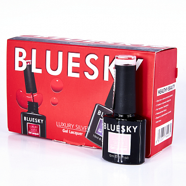 BLUESKY LV016 гель-лак для ногтей / Luxury Silver 10 мл
