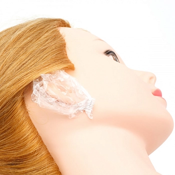 DEWAL PROFESSIONAL Наушники одноразовые для окрашивания, полиэтиленовые 20 шт, фото 3