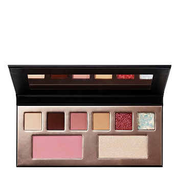 Палетка для макияжа глаз и лица, №602 пыльная роза / MUSA 7,9 гр