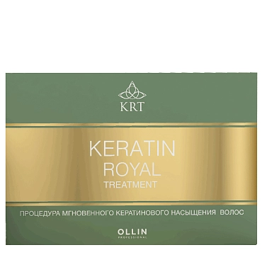 OLLIN PROFESSIONAL Набор (шампунь, бальзам, сыворотка, блеск) / Keratine Royal Treatment 4*100 мл