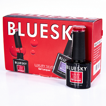 BLUESKY LV127 гель-лак для ногтей / Luxury Silver 10 мл