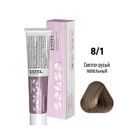 ESTEL PROFESSIONAL 8/1 краска для волос, светло-русый пепельный / DE LUXE SENSE 60 мл, фото 2