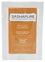 Шампунь восстанавливающий бессульфатный для волос с натуральными маслами / Healing Shampoo 52 мл, SASHAPURE