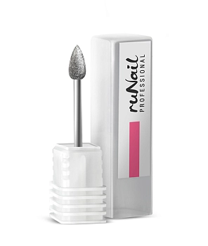 RUNAIL Фреза алмазная d 4,4*9 мм, мелкая насечка, фото 1