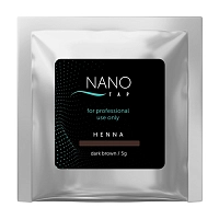 Хна для бровей в саше, темно-коричневый / NanoTap dark brown 5 гр, NANO TAP