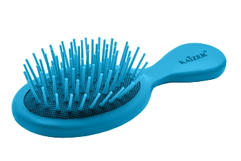 KAIZER Расческа массажная малая, пластик, лазурная, фото 4