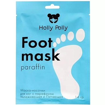 HOLLY POLLY Маска-носки для ног c парафином, увлажняющая и питающая в шоубоксе / Holly Polly 10*14 гр