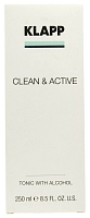 KLAPP Тоник со спиртом для лица / CLEAN & ACTIVE 250 мл, фото 2