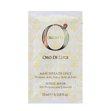 BAREX Маска-блеск с протеинами шелка и семенем льна / OLIOSETA ORO DI LUCE Shine mask 10 мл