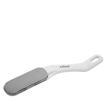 Терка педикюрная металлическая, изогнутая, цвет ассорти