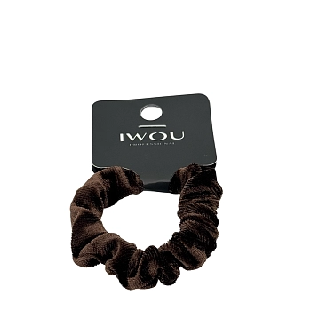 Резинка для волос Каракуль горький шоколад 1шт