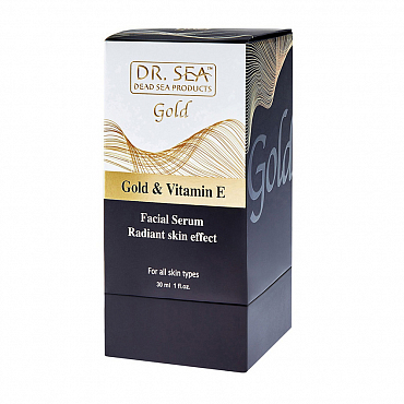 DR.SEA Сыворотка для лица с золотом и витамином Е - эффект сияющей кожи 30 мл