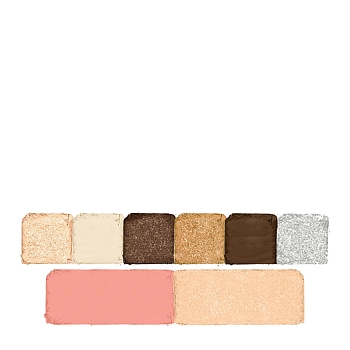 NINELLE Палетка для макияжа глаз и лица, №601 нюдовый / MUSA 7,9 гр, фото 3