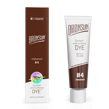 BRONSUN Краска для ресниц и бровей, каштан / BRONSUN #4 15 мл, фото 2