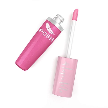 POSH Блеск для губ бриллиантовый с мерцающим эффектом, № 5 розовая пантера 7 мл, фото 2