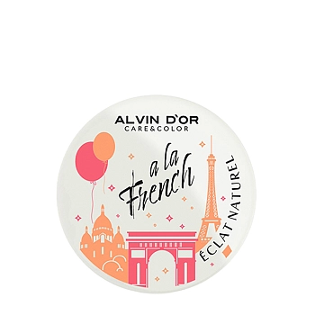 Пудра компактная фиксирующая, тон 03 / Eclat Naturel A LA FRENCH Natural beige 10 гр, ALVIN D'OR