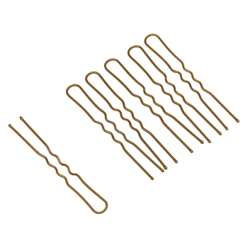 DEWAL PROFESSIONAL Шпильки коричневые, волна 45 мм, 60 шт/уп (на блистере), фото 2