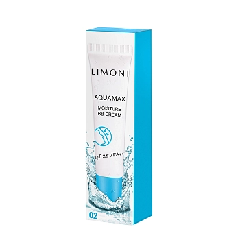 LIMONI Крем для лица увлажняющий, тон №2 / Aquamax Moisture BB Cream 15 мл, фото 2