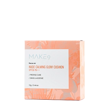 MAKE9 Кушон тонирующий для лица с SPF36, светло-бежевый / CUSHIN NUDE AND BEIGE COLOR 13 гр, фото 4