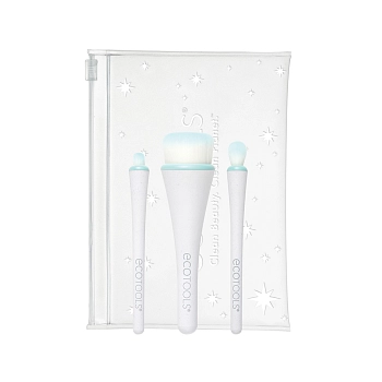 ECOTOOLS Набор мини-кистей для макияжа с косметичкой / All Eyes On Me Mini 360 Ultimate Brush Kit, фото 2