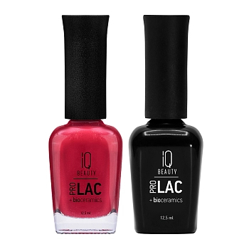 IQ BEAUTY 075 лак профессиональный укрепляющий для ногтей с биокерамикой / Nail polish PROLAC+bioceramics 12,5 мл, фото 2