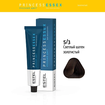 ESTEL PROFESSIONAL 5/3 краска для волос, светлый шатен золотистый (кедровый) / ESSEX Princess 60 мл, фото 2