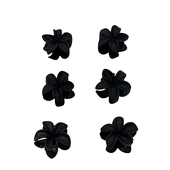 IWOU PROFESSIONAL Набор крабов мини Цветочки черные 6шт, фото 2