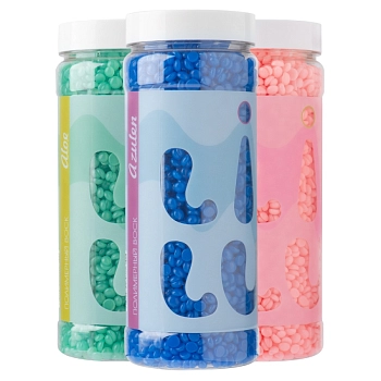 LILU Воск полимерный в гранулах в банке, плотный Milk / LILU 300 гр, фото 3