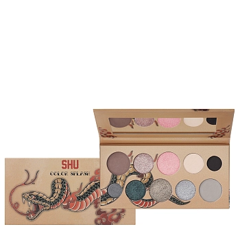 SHU Палетка теней для век, №147 серо-нюдовый с сияющим розовым / COLOR SPLASH 13,6 гр, фото 2