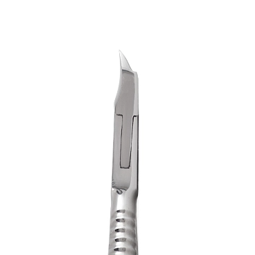 SILVER STAR Кусачки для ногтей блестящие 15 мм, вогнутое лезвие, рифленая ручка, сэндвич / COBALT