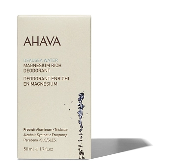 AHAVA Дезодорант для женщин шариковый богатый магнием / Deadsea Water 50 мл, фото 5