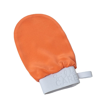 SILK CARE Варежка шелковая для пилинга коралловая / Silk Care Crazy Colours, фото 2