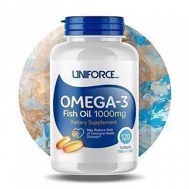 UNIFORCE Добавка биологически активная к пище / Omega-3 1000 мг 120 капсул