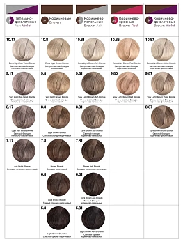 TEFIA 10.1 Гель-краска для волос тон в тон, экстра светлый блондин пепельный / TONE ON TONE HAIR COLORING GEL 60 мл, фото 5