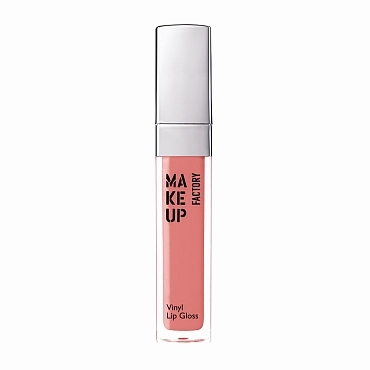 MAKE UP FACTORY Блеск для губ, 10 нежный фламинго / Vinyl Lip Gloss 7,5 мл