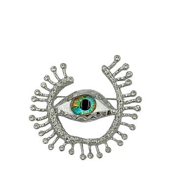 Брошь Всевидящее око в серебре