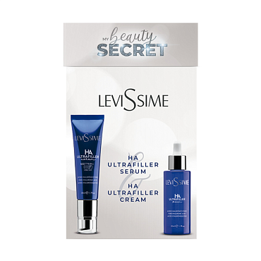 LEVISSIME Набор для лица (крем НА SPF 50+ 50 мл + сыворотка НА 50 мл) Beauty Secret Pack HA UltraFiller