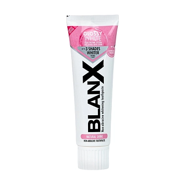 BLANX Паста зубная отбеливающая / Glossy White 75 мл