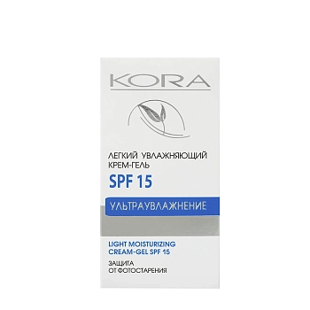 KORA Крем-гель увлажняющий легкий SPF 15 50 мл, фото 3