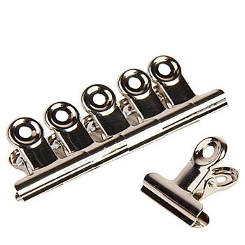 Зажим-прищепка металлическая для создания арочных ногтей 5 шт