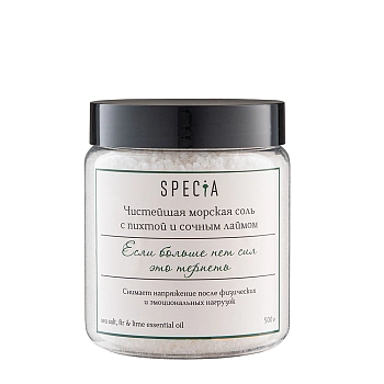 SPECIA Соль морская с пихтой и лаймом / Specia 500 гр, фото 1