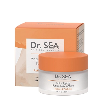 DR. SEA Крем дневной антивозрастной для лица с ретинолом и пептидами / Dr.Sea 50 мл, фото 2