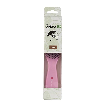 I LOVE MY HAIR Щетка парикмахерская для волос Spider Soft 1501, розовая матовая M, фото 4